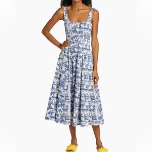 Staud Wells Midi Dress